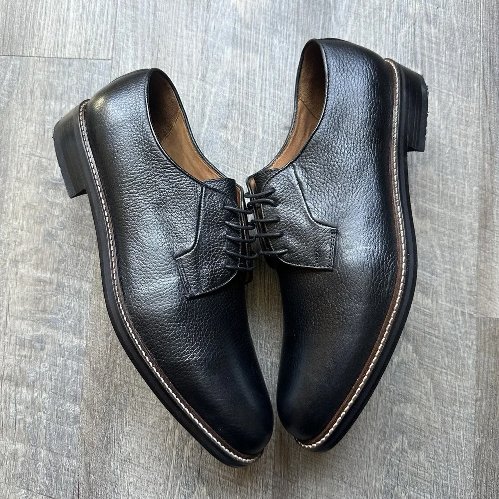 Beckett Simonon NEW Dunham Derbies Mens‎ SZ 13  Black Without Box Pebbled